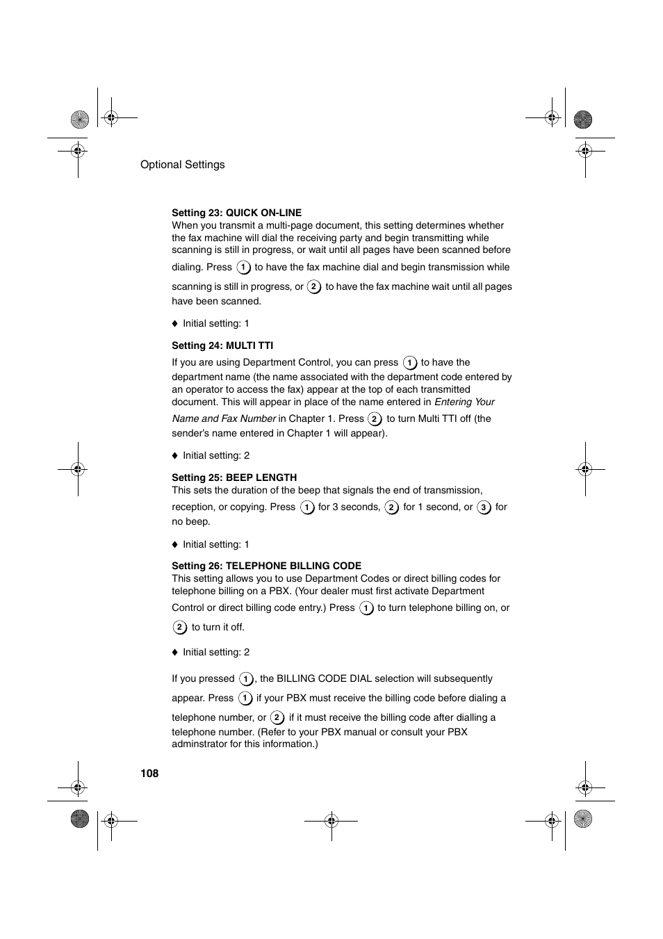 Sharp FO-4400 User Manual | Page 110 / 140