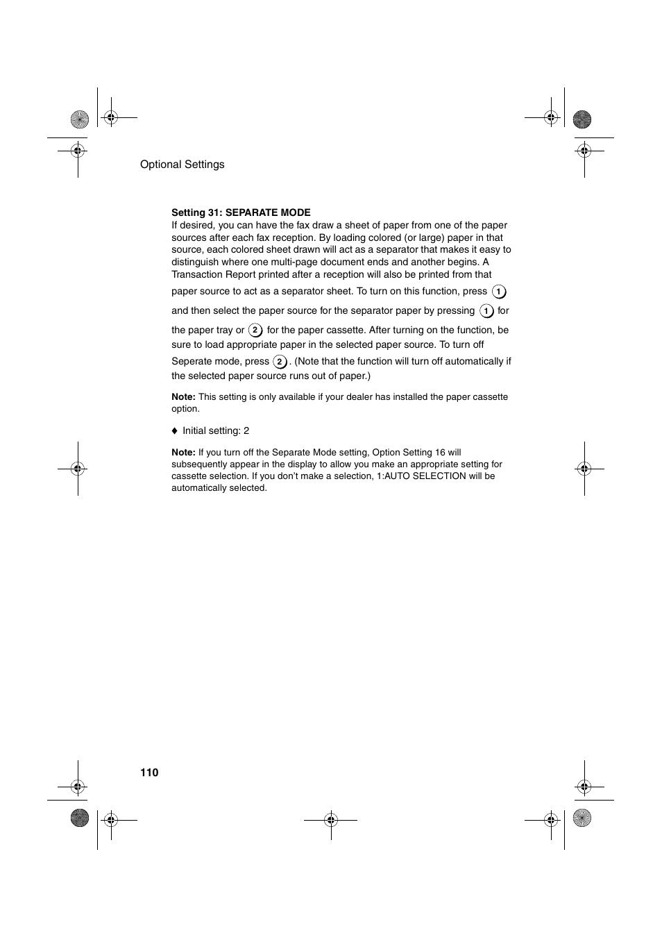 Sharp FO-4400 User Manual | Page 112 / 140