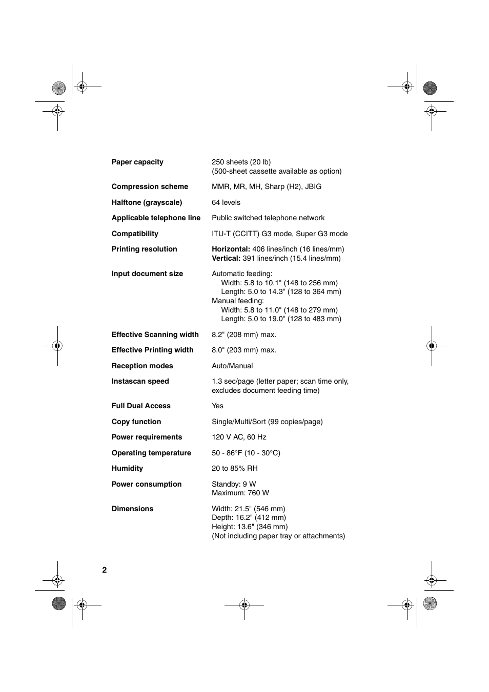 Sharp FO-4400 User Manual | Page 4 / 140