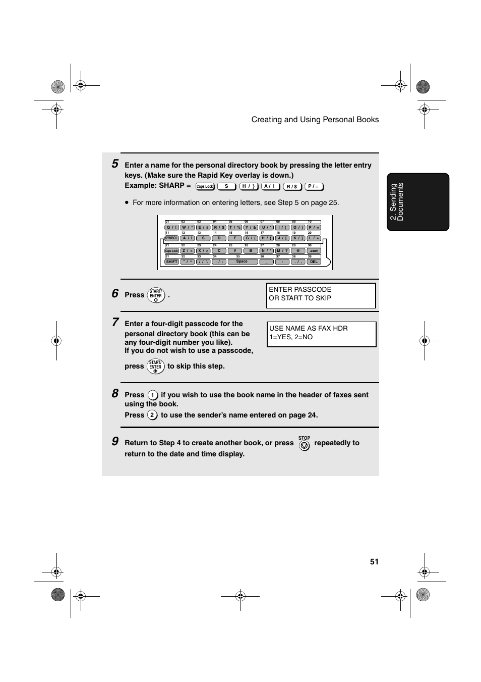 Press | Sharp FO-4400 User Manual | Page 53 / 140