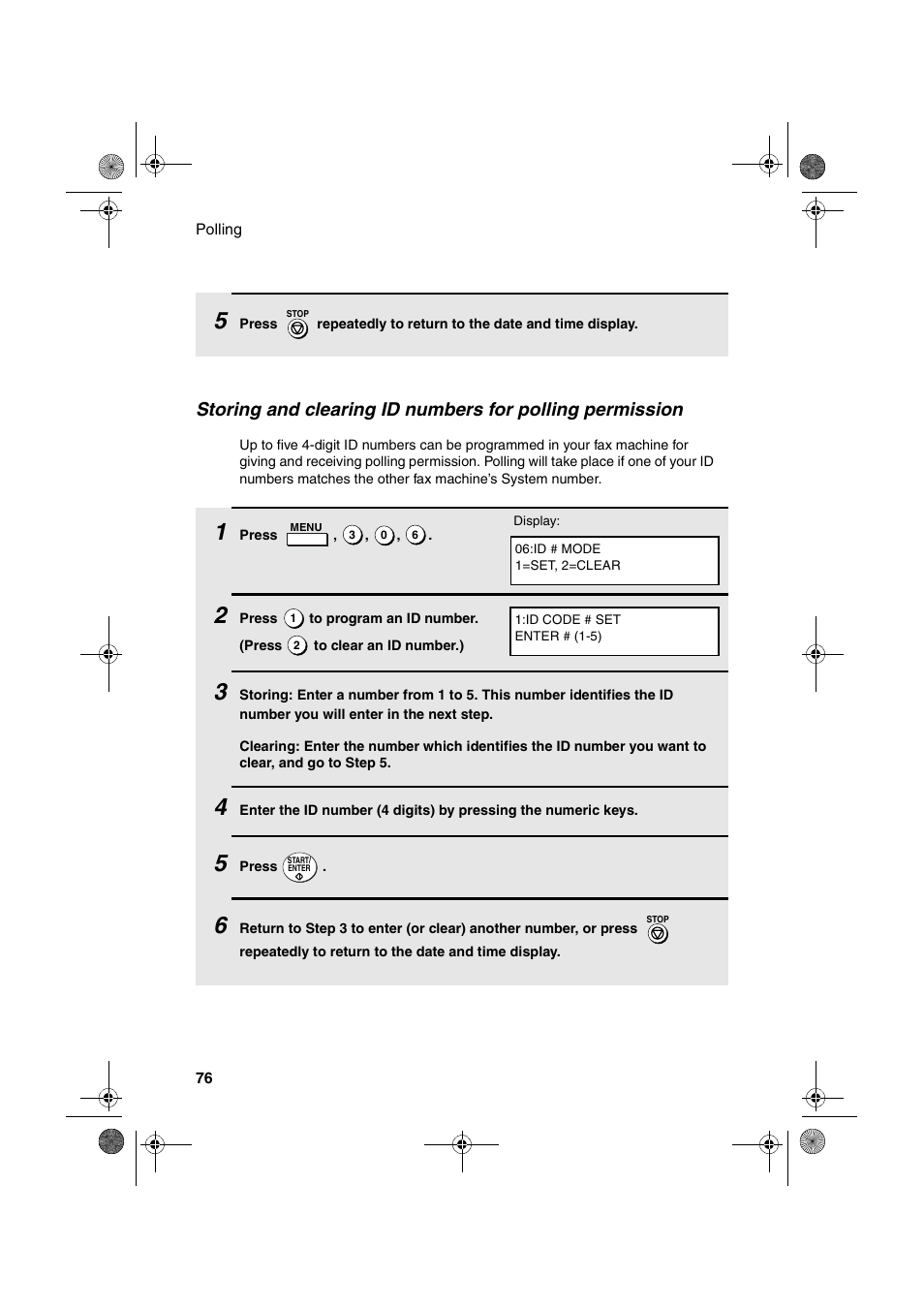 Sharp FO-4400 User Manual | Page 78 / 140