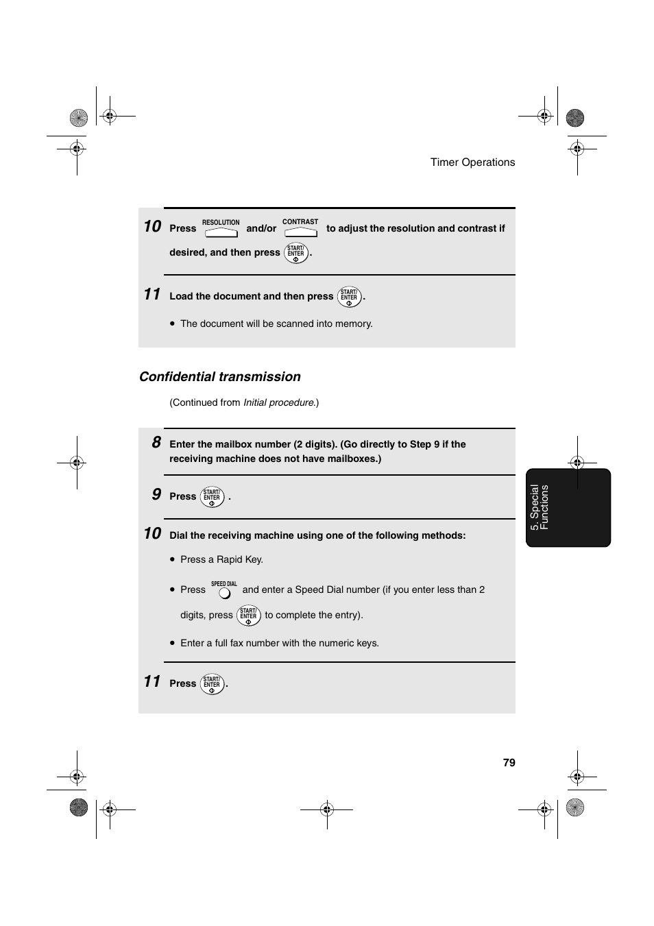 Confidential transmission | Sharp FO-4400 User Manual | Page 81 / 140