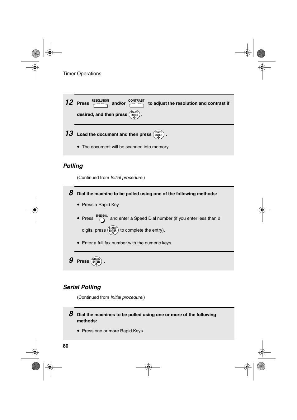 Polling, Serial polling | Sharp FO-4400 User Manual | Page 82 / 140