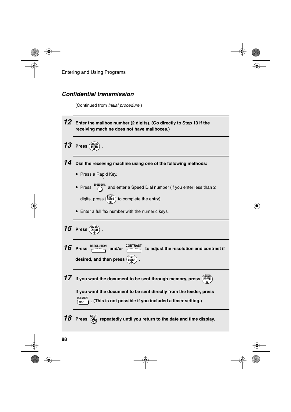 Confidential transmission | Sharp FO-4400 User Manual | Page 90 / 140