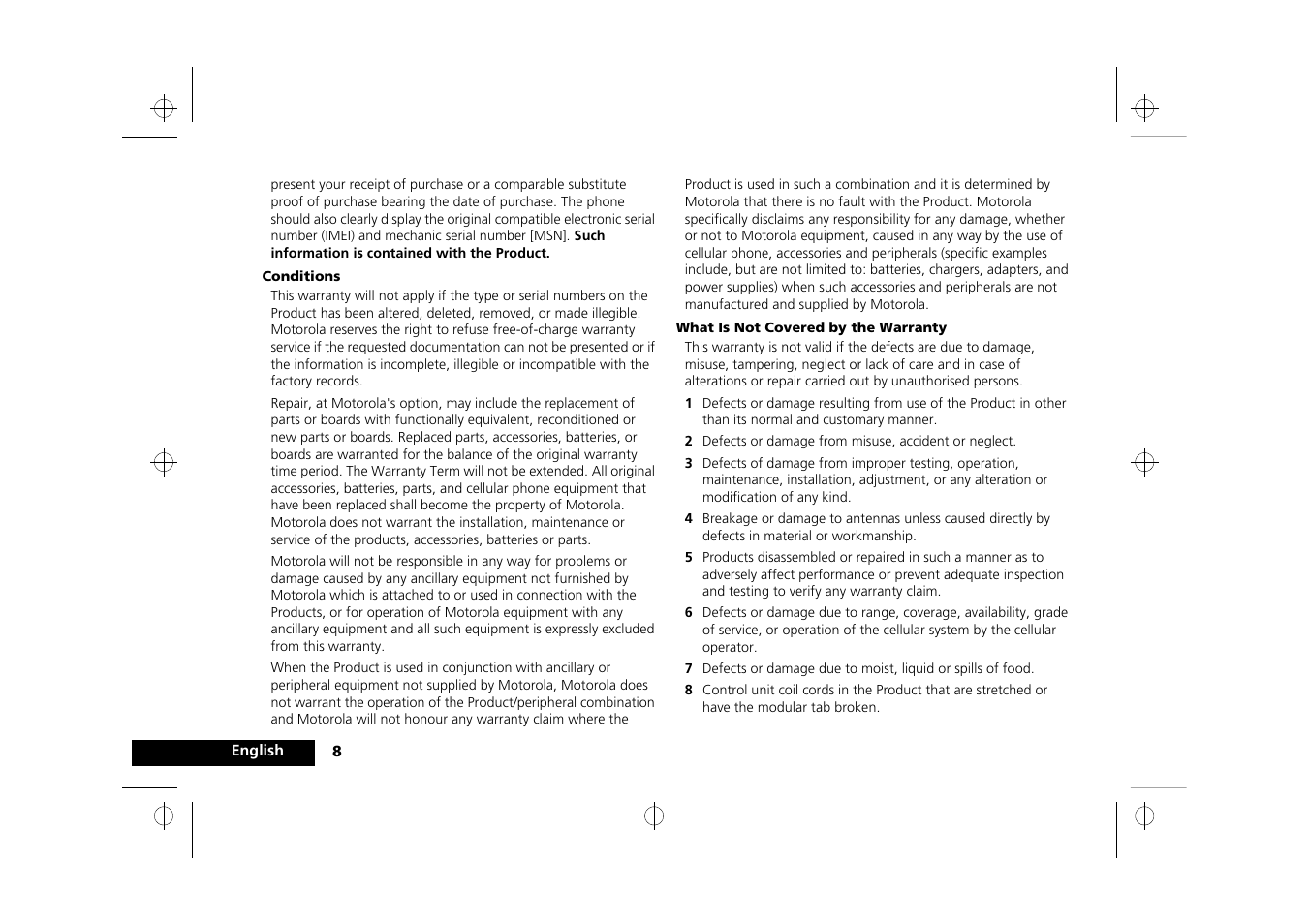 Motorola Timeport 250 User Manual | Page 12 / 128