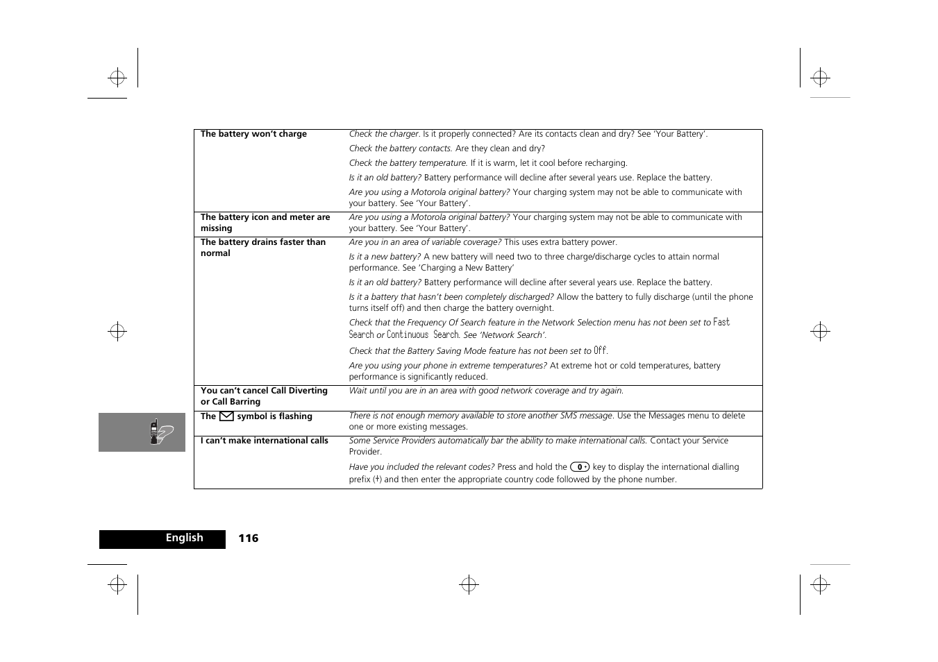 Motorola Timeport 250 User Manual | Page 120 / 128