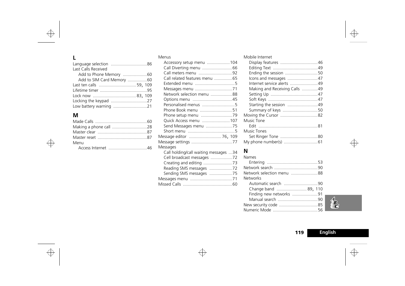 Motorola Timeport 250 User Manual | Page 123 / 128