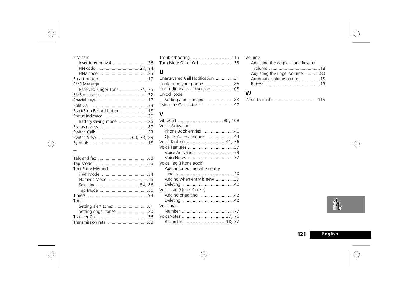 Motorola Timeport 250 User Manual | Page 125 / 128
