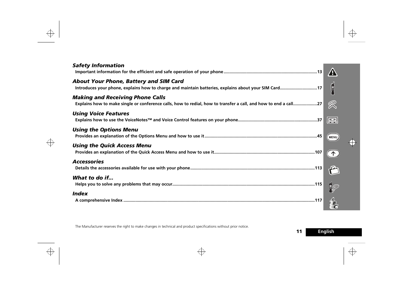 Motorola Timeport 250 User Manual | Page 15 / 128