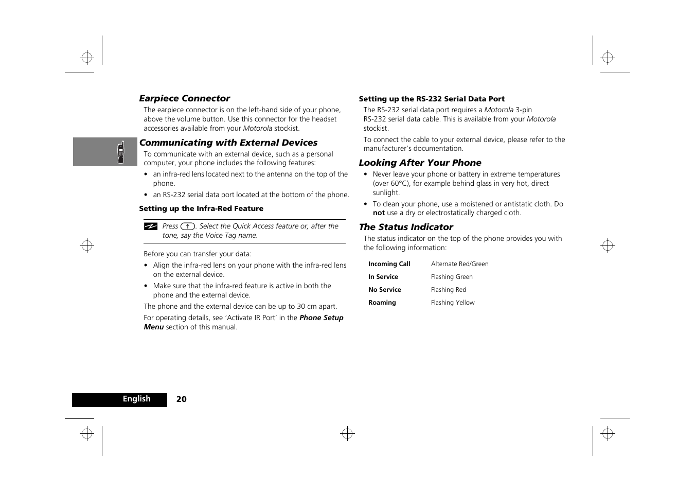 Motorola Timeport 250 User Manual | Page 24 / 128