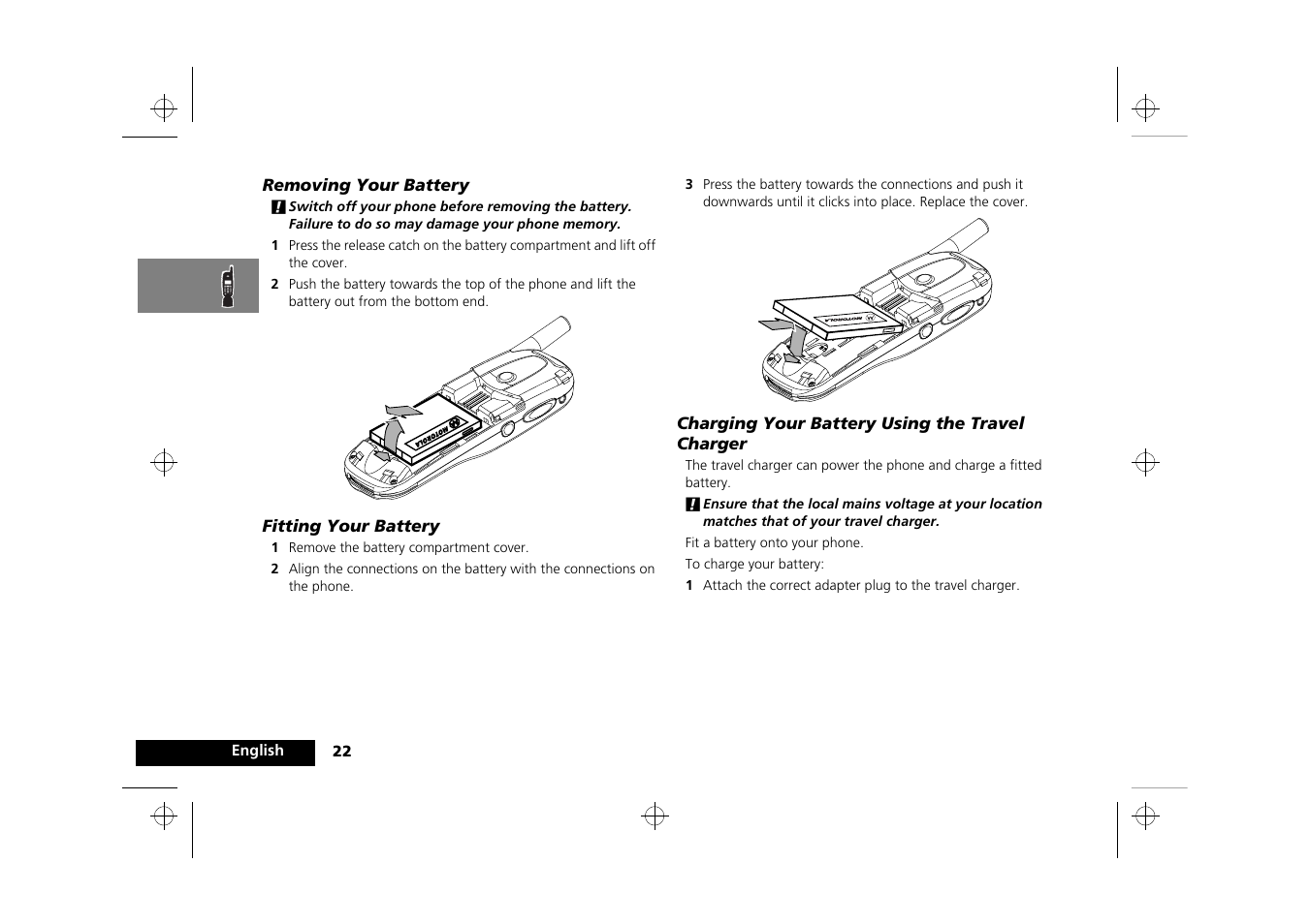 Motorola Timeport 250 User Manual | Page 26 / 128