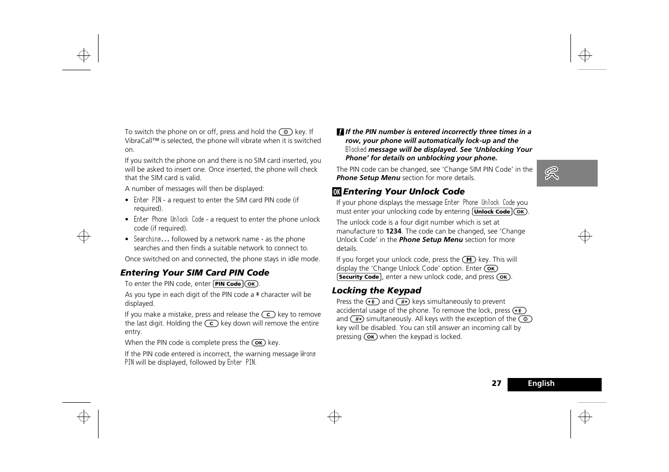 Making and receiving phone calls, Switching the phone on and off | Motorola Timeport 250 User Manual | Page 31 / 128