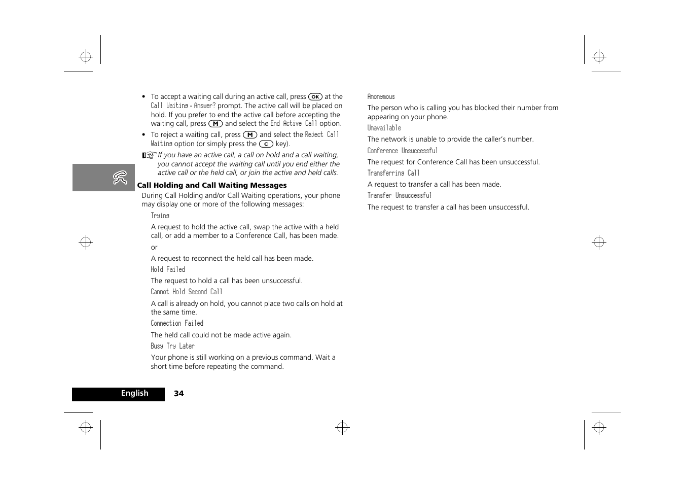 Motorola Timeport 250 User Manual | Page 38 / 128