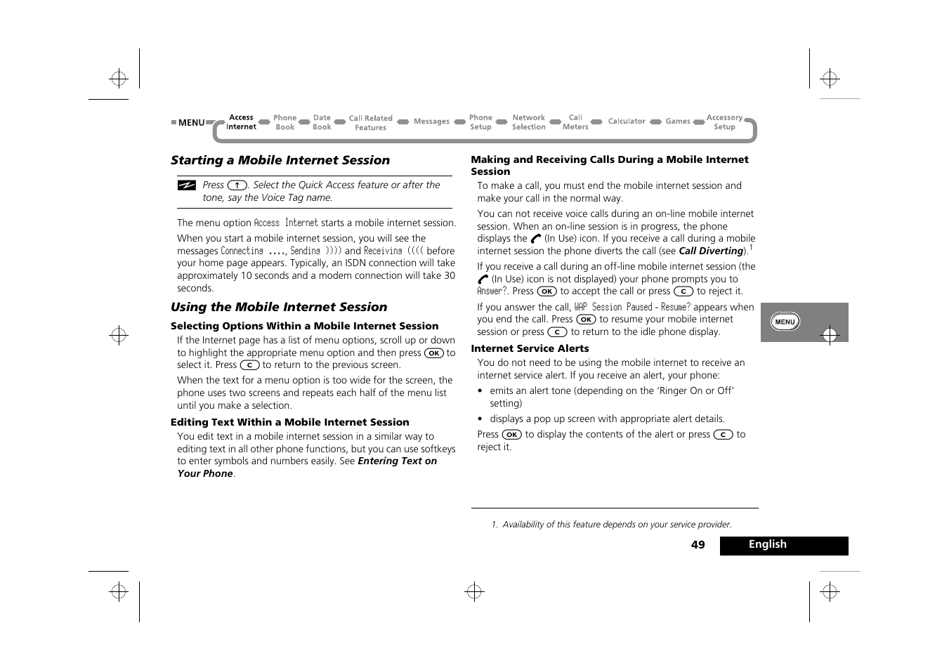 Motorola Timeport 250 User Manual | Page 53 / 128