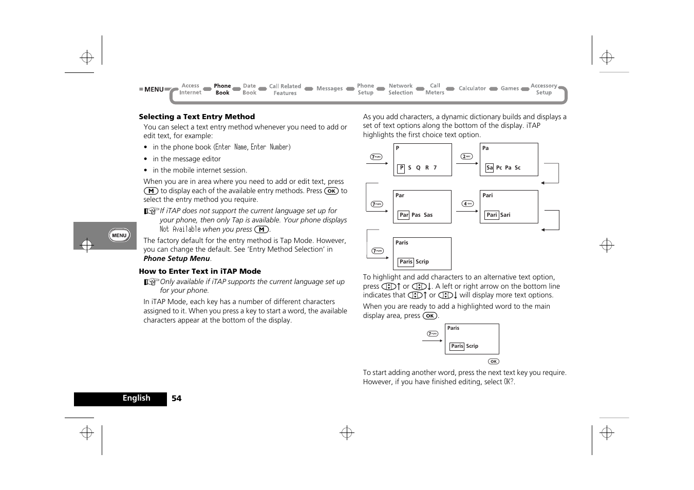 Motorola Timeport 250 User Manual | Page 58 / 128