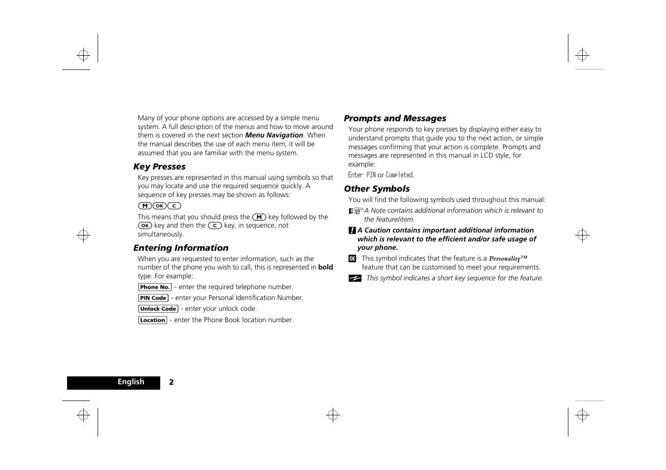 Understanding this manual | Motorola Timeport 250 User Manual | Page 6 / 128