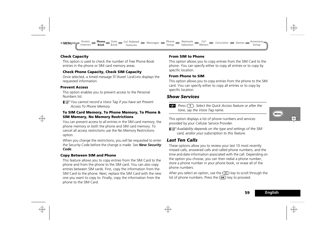 Motorola Timeport 250 User Manual | Page 63 / 128