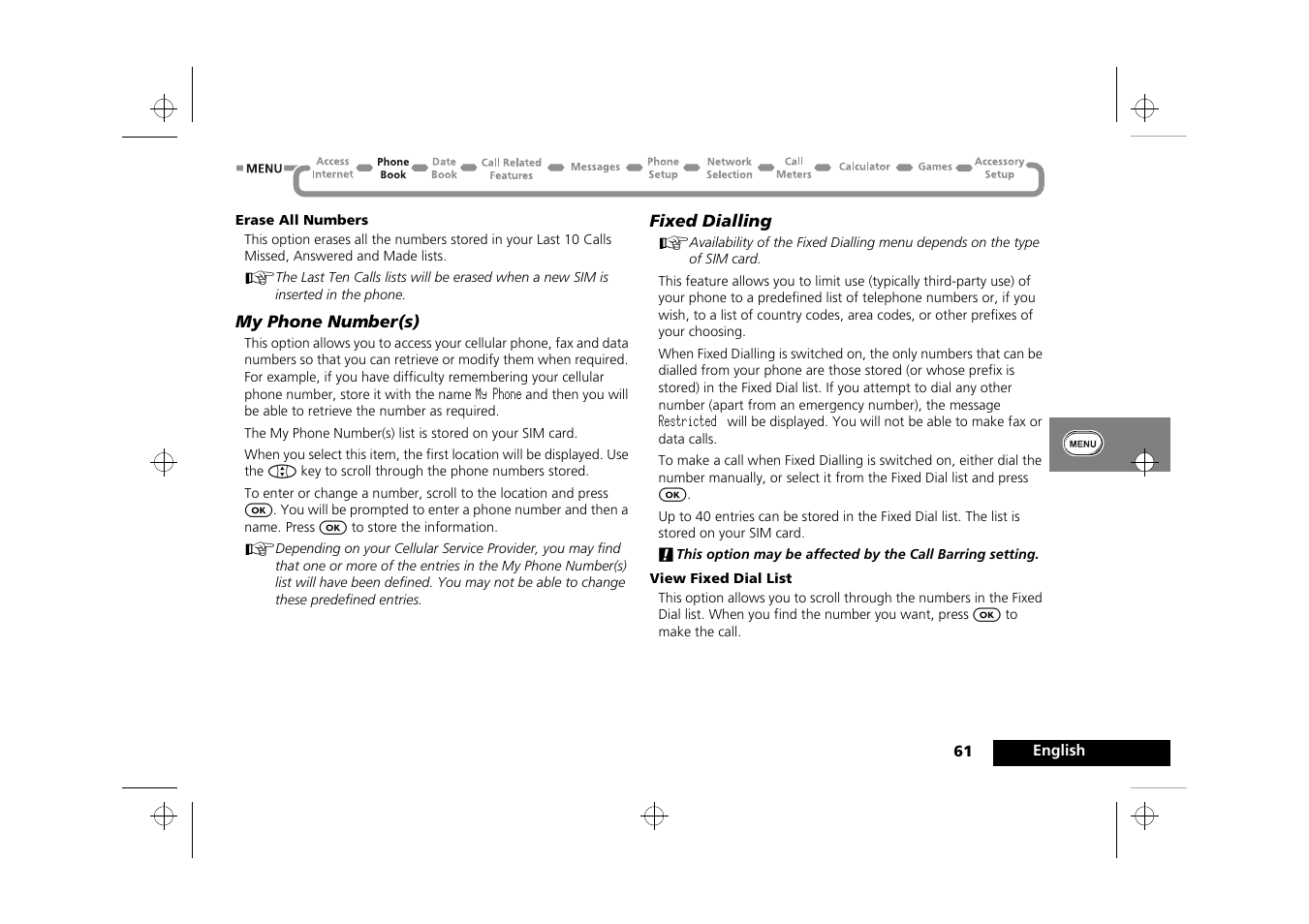 Motorola Timeport 250 User Manual | Page 65 / 128