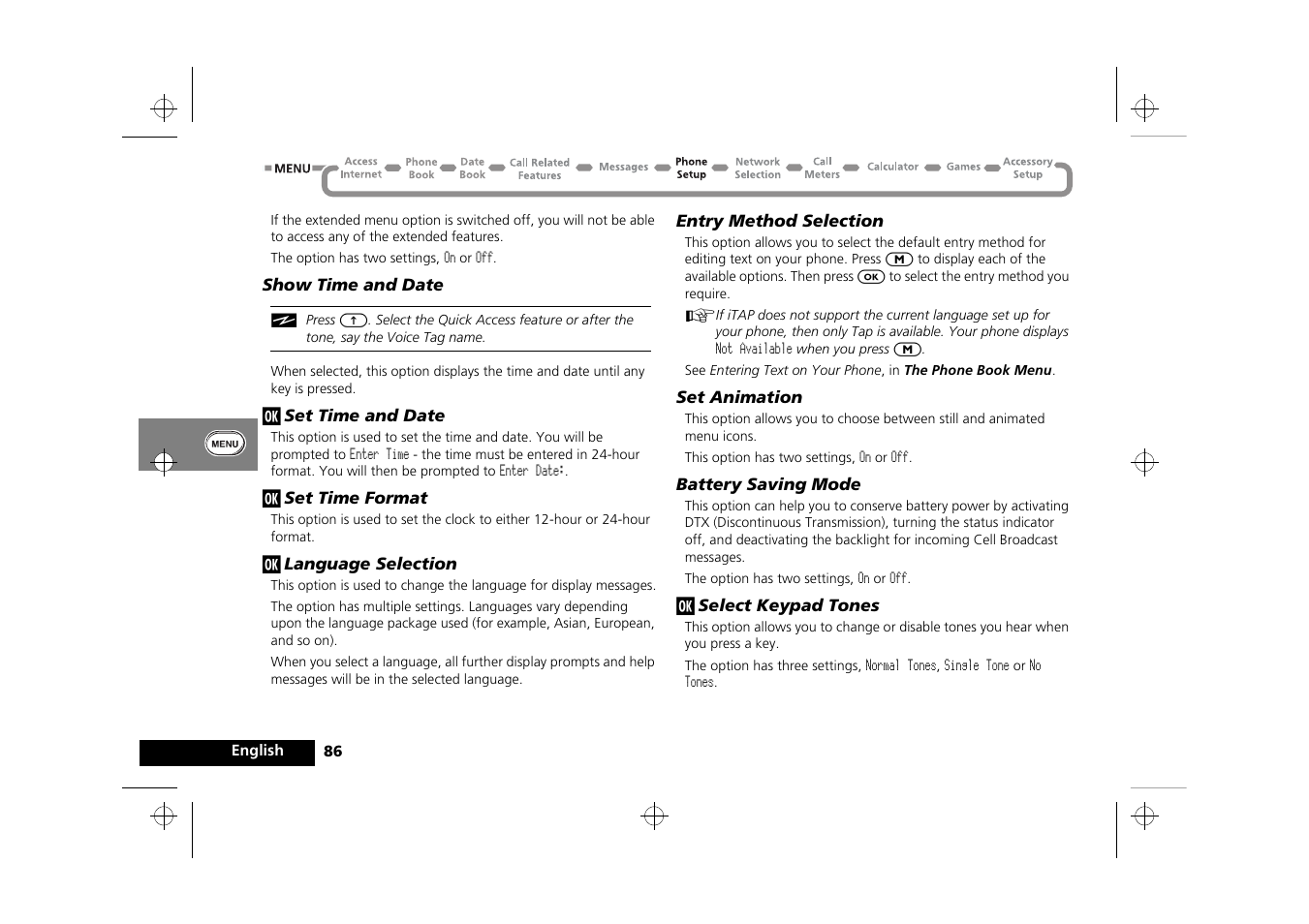 Motorola Timeport 250 User Manual | Page 90 / 128