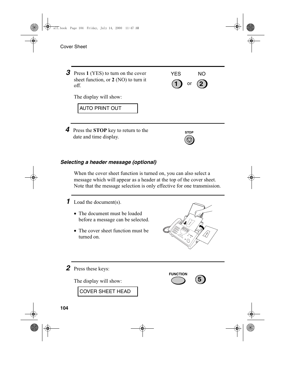 Sharp FO-775L User Manual | Page 106 / 156