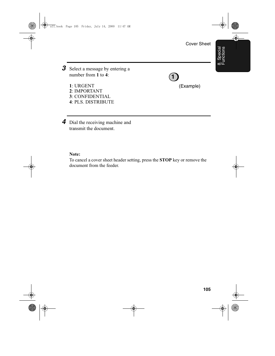 Sharp FO-775L User Manual | Page 107 / 156