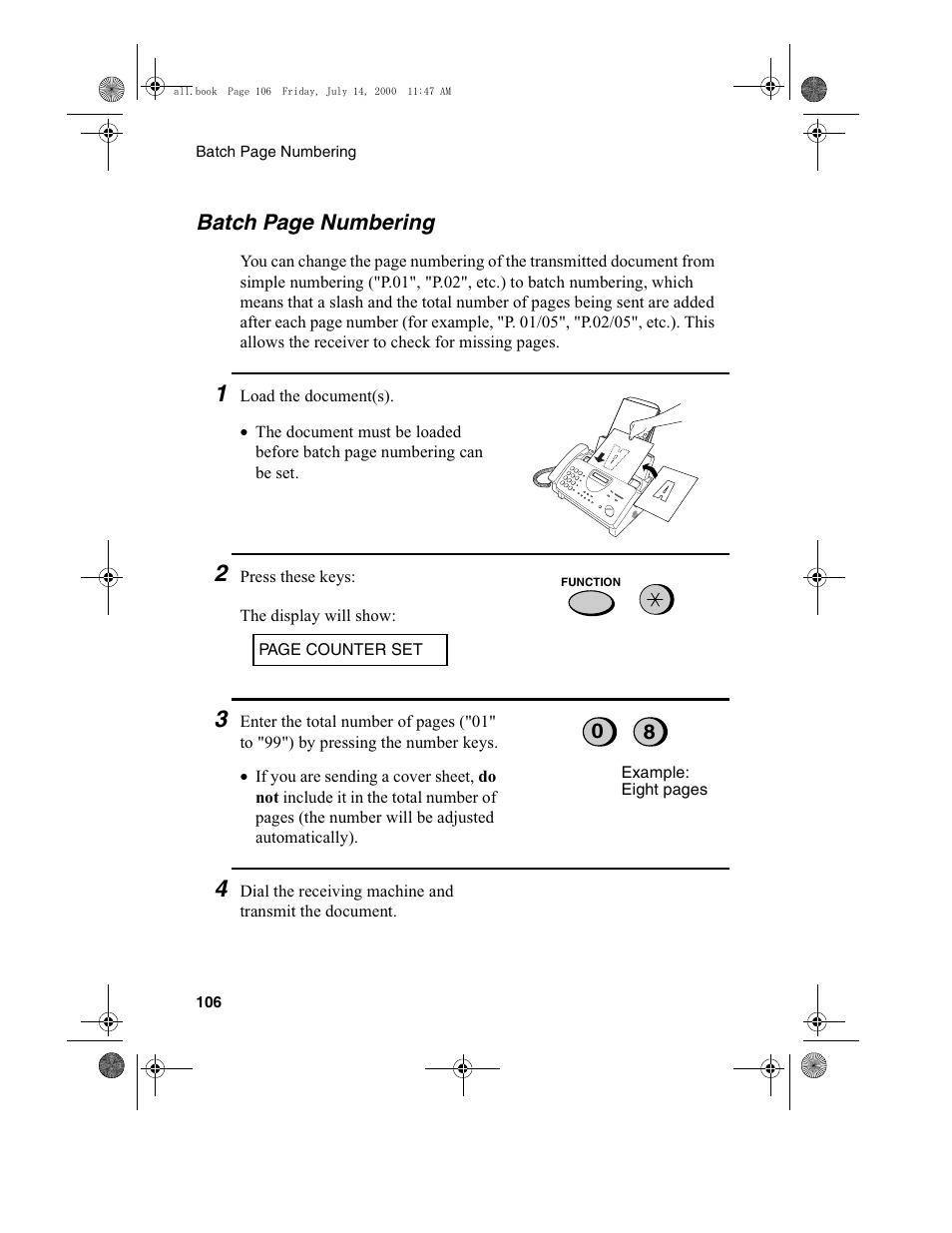 Sharp FO-775L User Manual | Page 108 / 156