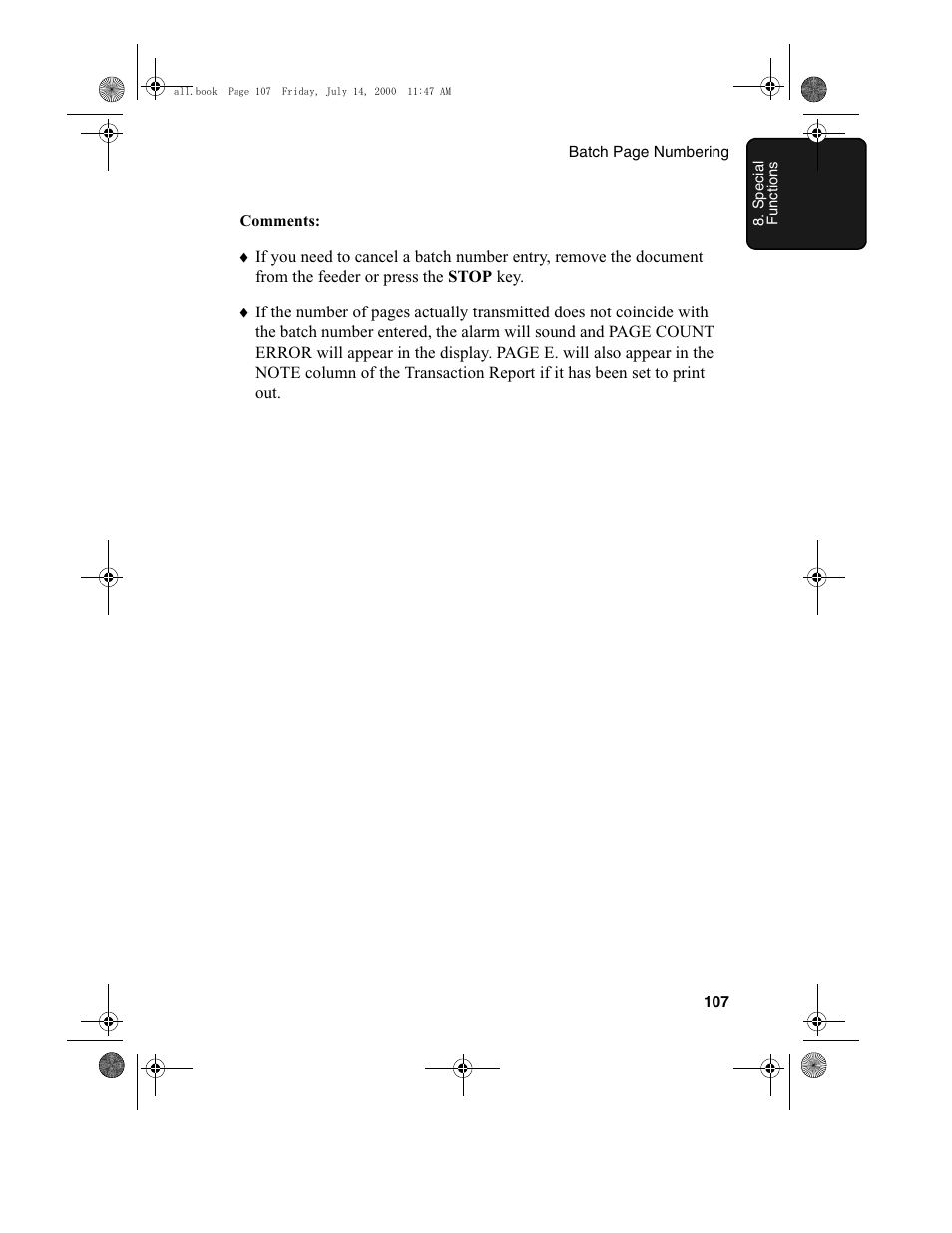 Sharp FO-775L User Manual | Page 109 / 156