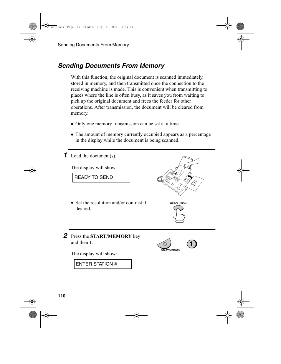 Sharp FO-775L User Manual | Page 112 / 156