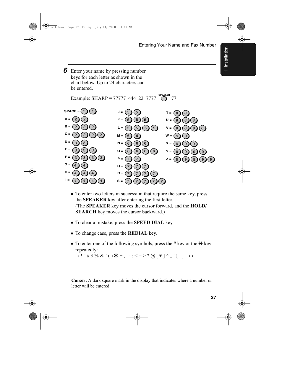 Sharp FO-775L User Manual | Page 29 / 156