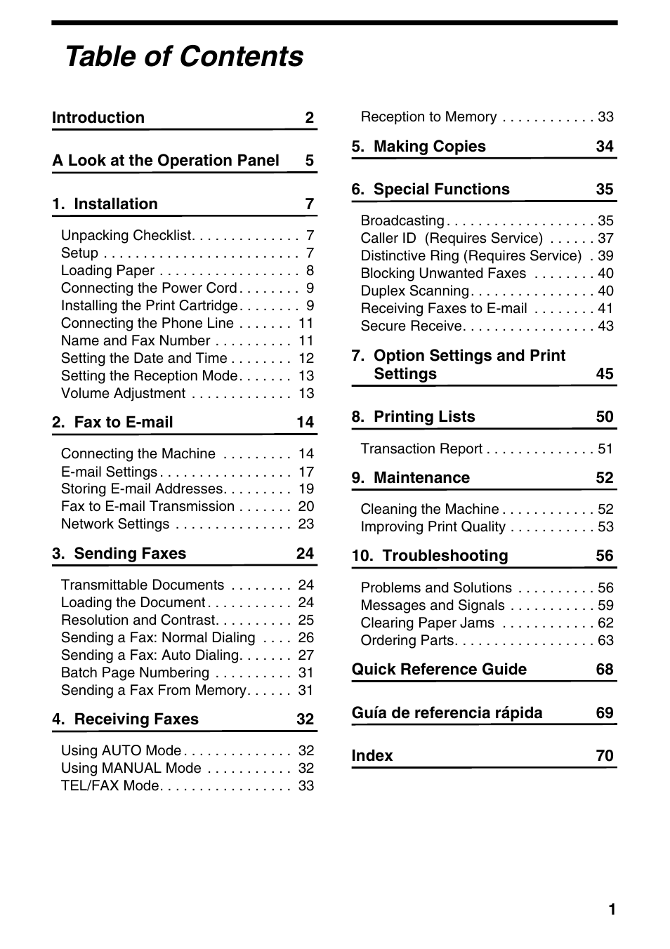 Sharp UX-B800SE User Manual | Page 3 / 76