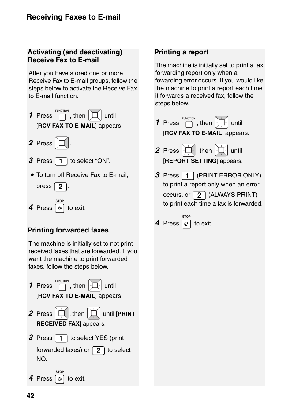 Receiving faxes to e-mail | Sharp UX-B800SE User Manual | Page 44 / 76