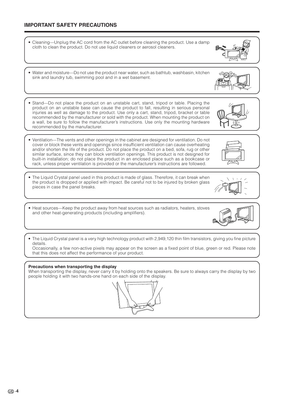 Sharp Aquos LC 30HV2U User Manual | Page 5 / 81