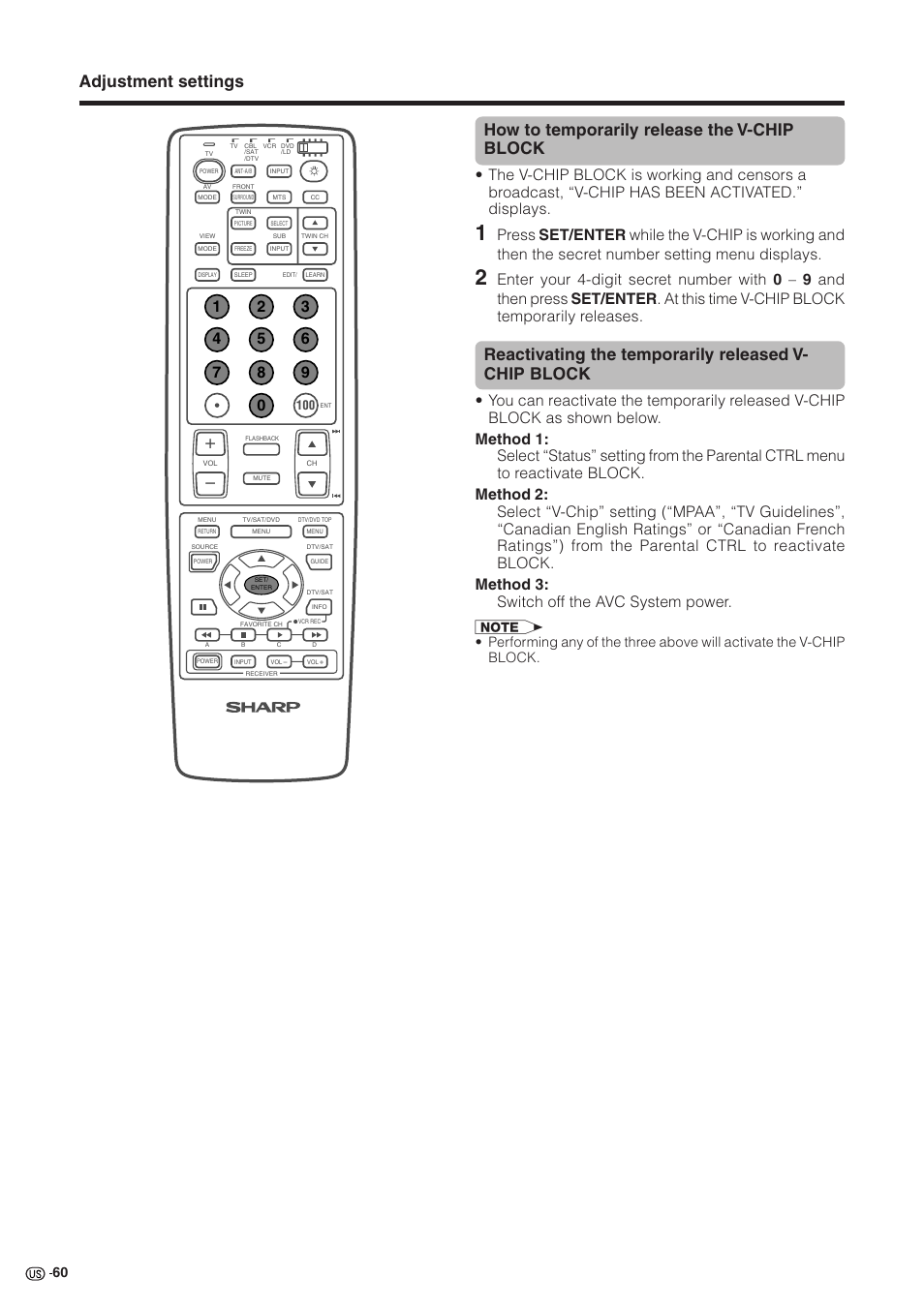 Sharp Aquos LC 30HV2U User Manual | Page 61 / 81