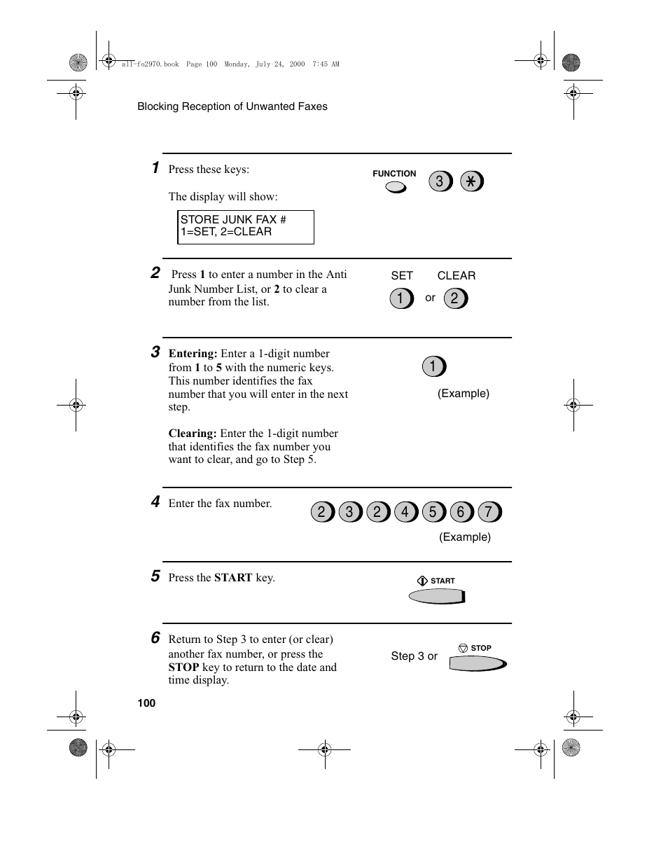 Sharp FO-2970M User Manual | Page 102 / 152