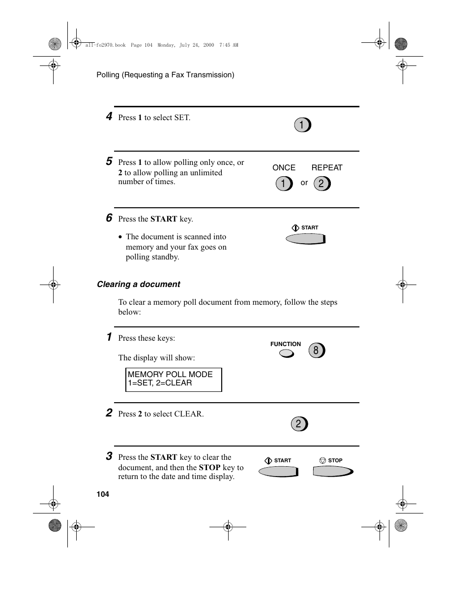 Sharp FO-2970M User Manual | Page 106 / 152