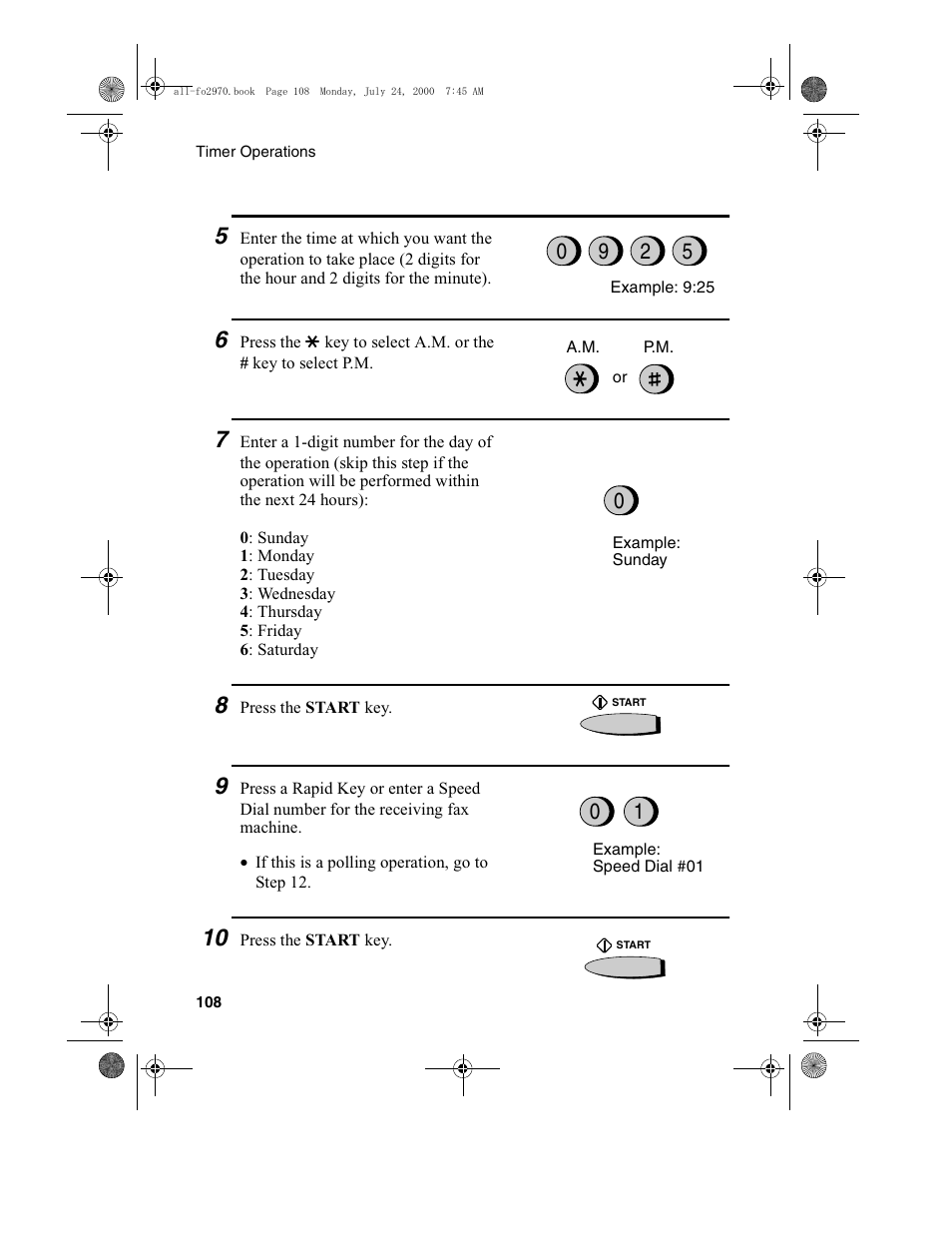 Sharp FO-2970M User Manual | Page 110 / 152