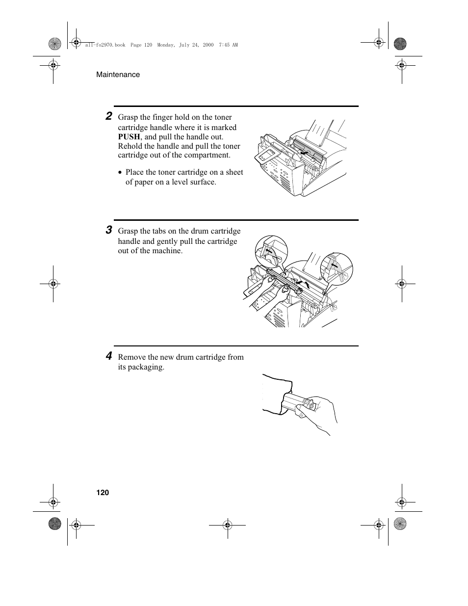 Sharp FO-2970M User Manual | Page 122 / 152