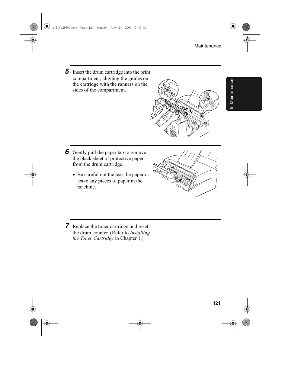 Sharp FO-2970M User Manual | Page 123 / 152