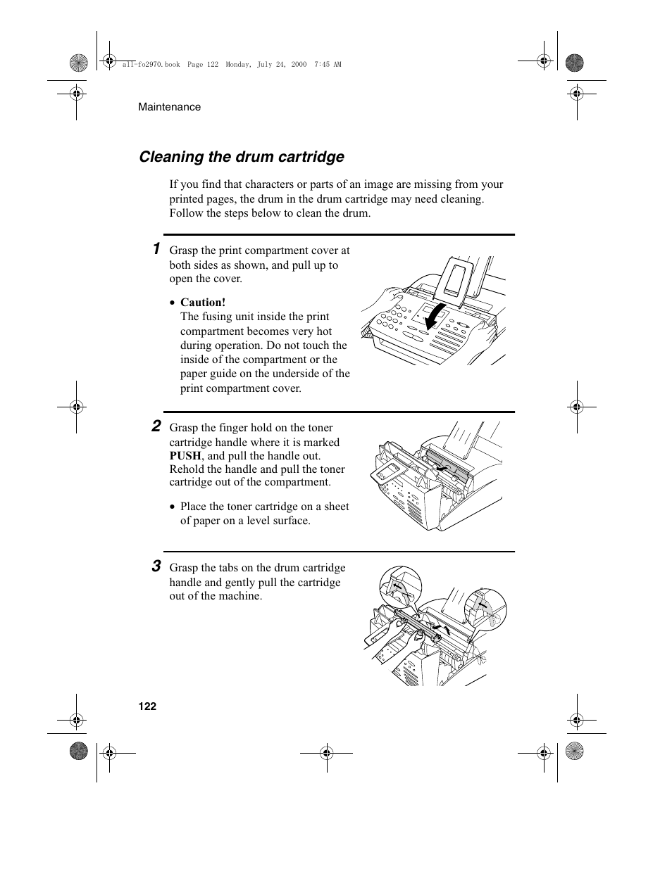 Sharp FO-2970M User Manual | Page 124 / 152