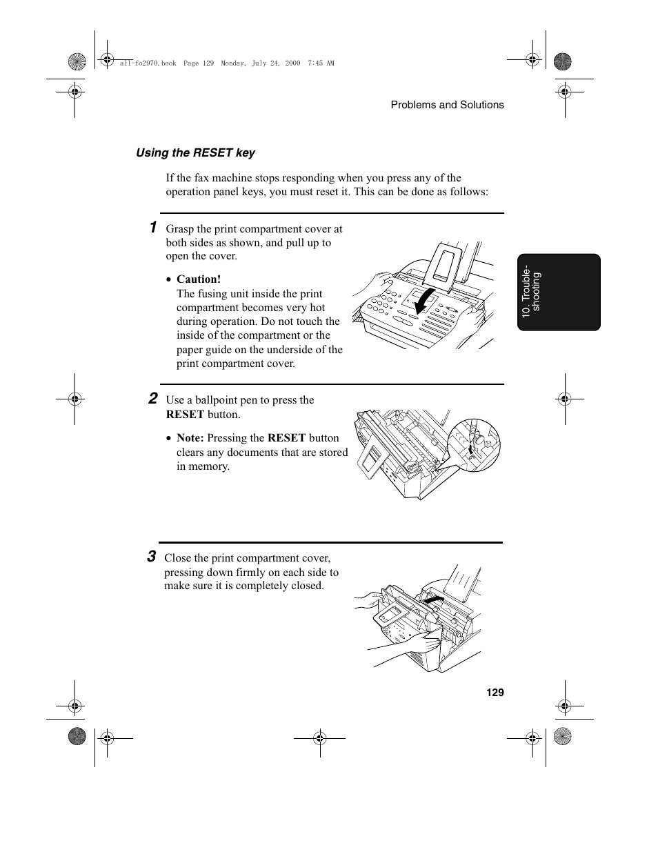 Sharp FO-2970M User Manual | Page 131 / 152