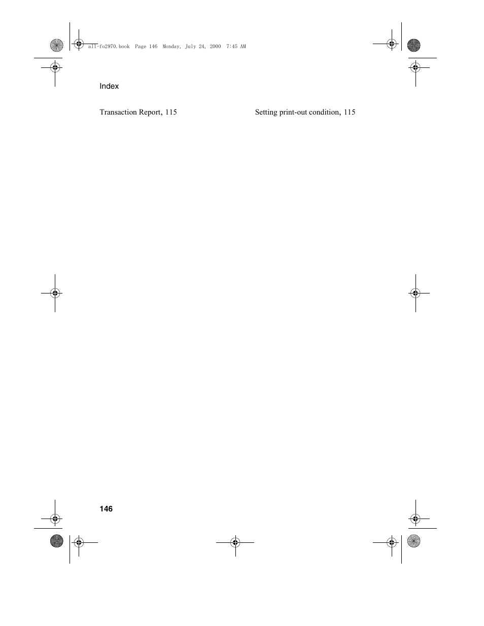 Sharp FO-2970M User Manual | Page 148 / 152