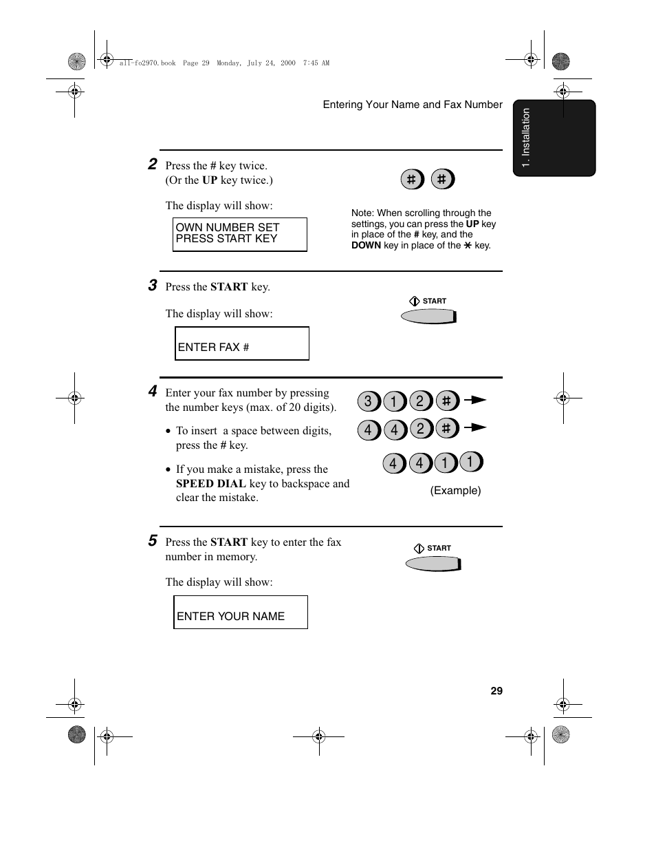 Sharp FO-2970M User Manual | Page 31 / 152