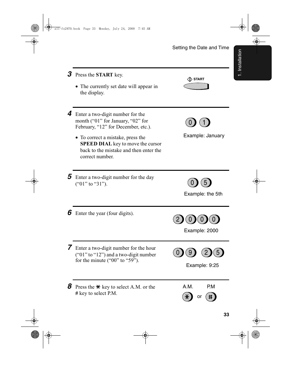 Sharp FO-2970M User Manual | Page 35 / 152