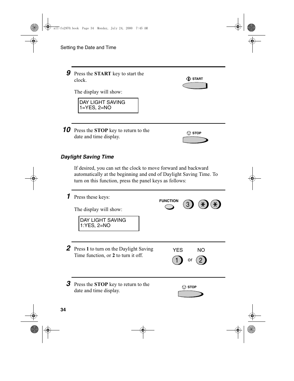 Sharp FO-2970M User Manual | Page 36 / 152