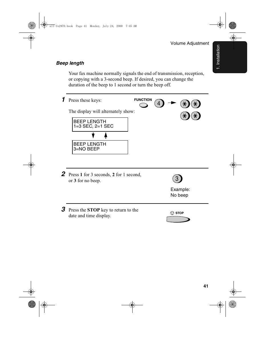 Sharp FO-2970M User Manual | Page 43 / 152