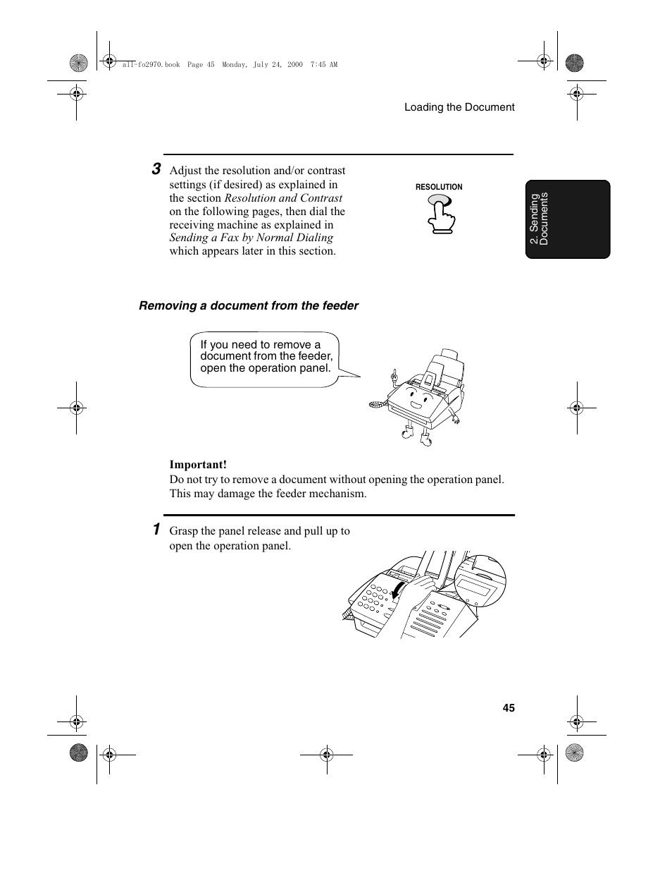 Sharp FO-2970M User Manual | Page 47 / 152