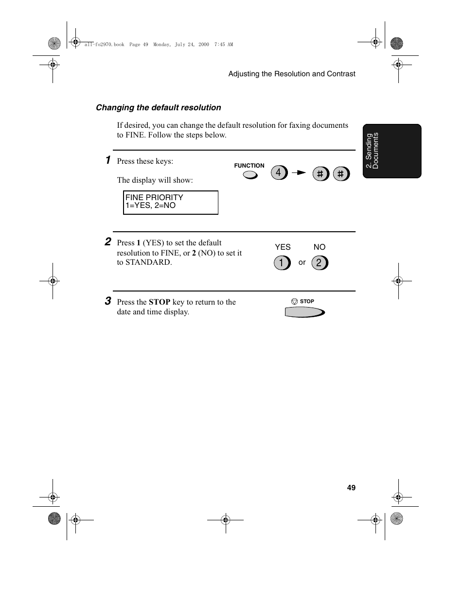 Sharp FO-2970M User Manual | Page 51 / 152