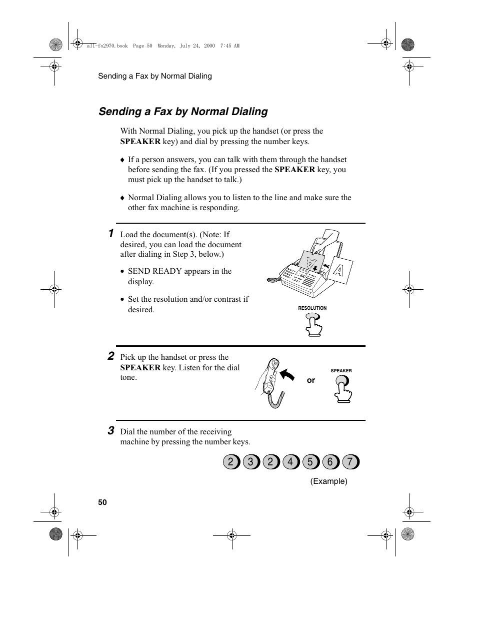 Sharp FO-2970M User Manual | Page 52 / 152