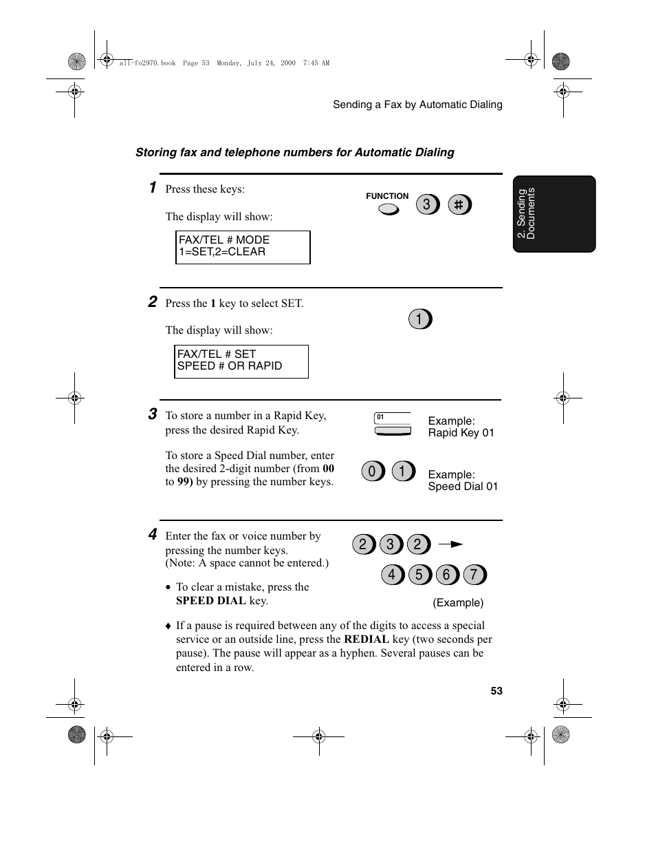 Sharp FO-2970M User Manual | Page 55 / 152