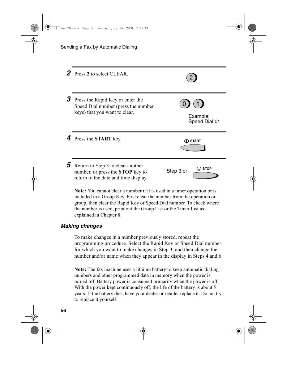 Sharp FO-2970M User Manual | Page 58 / 152